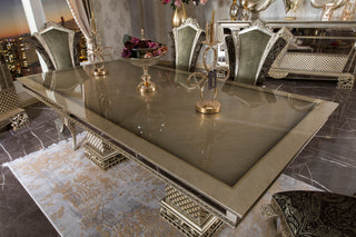Defne Dark Dining Table