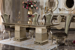 Defne Dark Dining Table