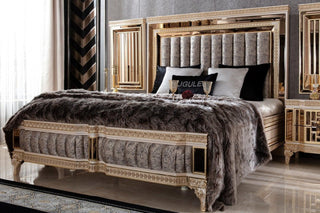 Amatis Cream Bed - Ali Guler Furniture