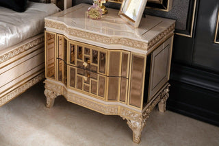 Amatis Cream Nightstand - Ali Guler Furniture