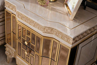 Amatis Cream Nightstand - Ali Guler Furniture