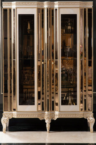 Amatis Cream Vitrine - Ali Guler Furniture