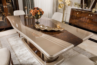 Aden Dining Table in room setting - luxury furniture Houston | Ali Guler Furniture