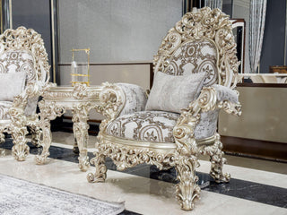 Aldaberan White Armchair - Ali Guler Furniture