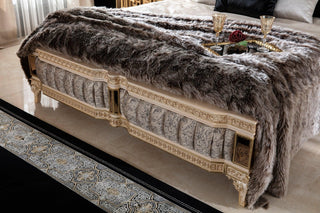 Amatis Cream Bed - Ali Guler Furniture
