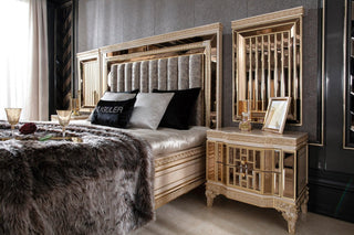 Amatis Cream Bed - Ali Guler Furniture