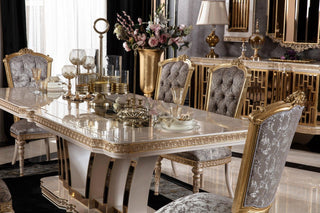 Amatis Cream Dining Chair - Ali Guler Furniture