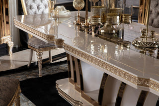 Amatis Cream Dining Table - Ali Guler Furniture