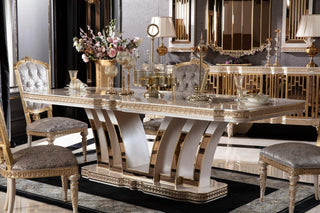 Amatis Cream Dining Table - Ali Guler Furniture
