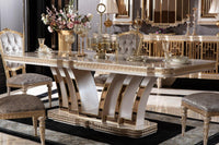 Savoy Gold Leaf Dining Table detail view - premium Turkish craftsmanship | Ali Guler Furniture