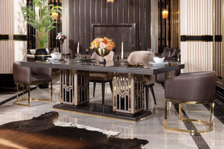 Asteria Dining Metal Chair alternate view - premium materials furniture piece | Ali Guler Furniture
