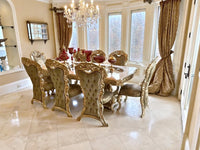 Asya Dining Set in a client's home after delivery
