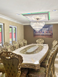 Asya Dining Set in a client's home after delivery