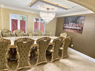 Asya Dining Set in a client's home after delivery