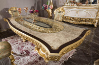 Asya Dining Table alternate view - solid beechwood with premium finish dining table | Ali Guler Furniture