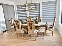 Aybars Dining Set in a client's home after delivery