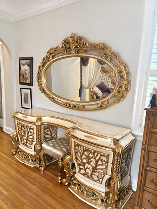 Aybars Dresser in a client's home after delivery