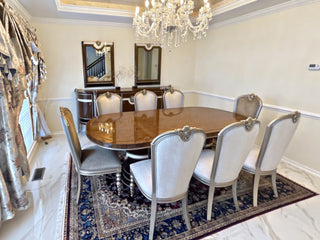 Ayman Dining Set in a client's home after delivery