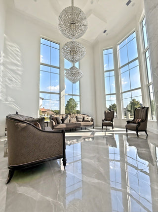 Ayman Sofa in a client's home after delivery
