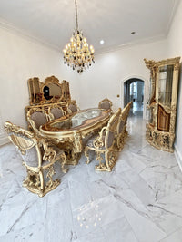 Barbaros Dining Set in a client's home after delivery