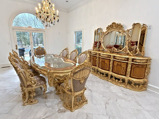 Barbaros Dining Set in a client's home after delivery