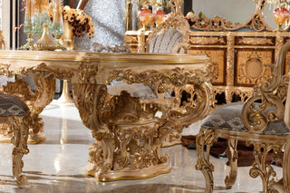Barbaros Dining Table alternate view - solid beechwood with premium finish dining table | Ali Guler Furniture