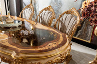Barbaros Dining Table in room setting - luxury furniture Houston | Ali Guler Furniture