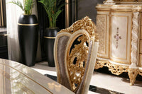 Capella Dining Chair alternate view - beechwood frame with premium fabric dining chair | Ali Guler Furniture