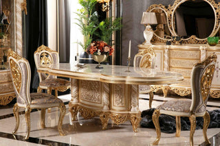 Capella Dining Table in room setting - luxury furniture Houston | Ali Guler Furniture