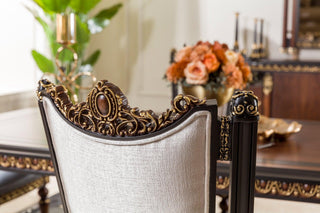 Colpan Dining Chair alternate view - beechwood frame with premium fabric dining chair | Ali Guler Furniture