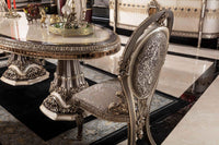 Gloria Dining Chair alternate view - beechwood frame with premium fabric dining chair | Ali Guler Furniture