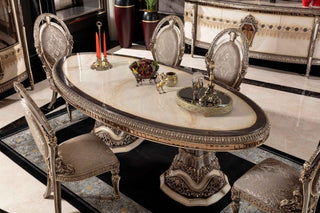 Gloria Dining Table alternate view - solid beechwood with premium finish dining table | Ali Guler Furniture
