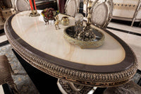 Gloria Dining Table in room setting - luxury furniture Houston | Ali Guler Furniture