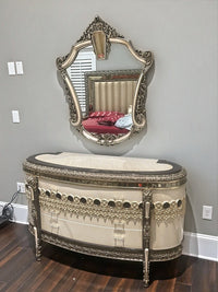 Gloria Dresser in a client's home after delivery