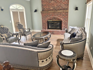 Gloria Sofa in a client's home after delivery