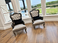 Huma Armchair in a client's home after delivery