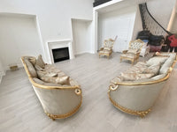 Huma Cream Sofa in a client's home after delivery