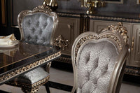 Huma Dining Chair alternate view - beechwood frame with premium fabric dining chair | Ali Guler Furniture