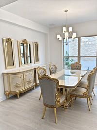 Huma Dining Set in a client's home after delivery