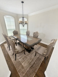 Huma Dining Set in a client's home after delivery
