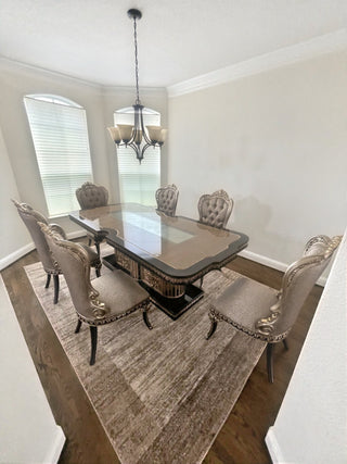 Huma Dining Set in a client's home after delivery