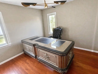 Huma Office Desk in a client's home after delivery