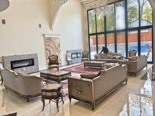 Huma Sofa in a client's home after delivery
