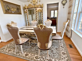 Karina Dining Set in a client's home after delivery