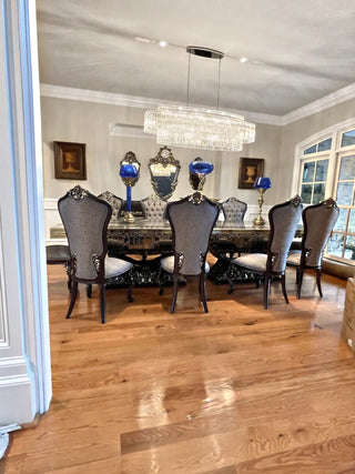 Karina Dining Set in a client's home after delivery