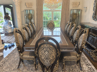Real client home — Karina table with Gloria dining chairs, custom order