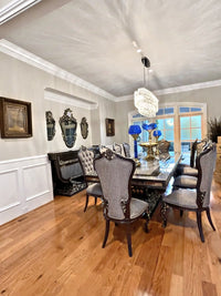 Real client home — Karina Dining Table
