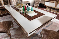 Karina Wow Dining Table alternate view - solid beechwood with premium finish dining table | Ali Guler Furniture