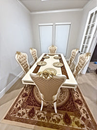 Karina Wow Dining Table in a client's home after delivery