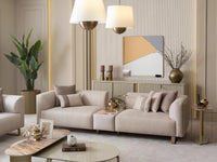 Lucca contemporary three-seat sofa